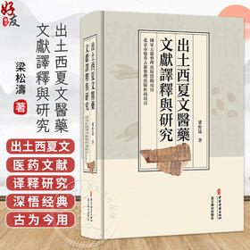 出土西夏文醫藥文獻譯釋與研究 梁松濤 著 出土西夏文醫燊文獻的主要内容 針灸類文獻 中医古籍 9787515229416中医古籍出版社