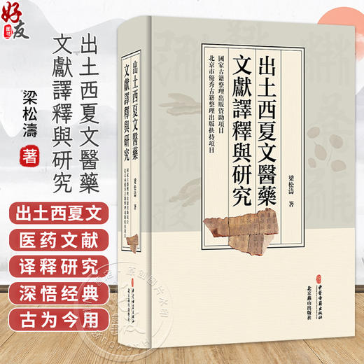 出土西夏文醫藥文獻譯釋與研究 梁松濤 著 出土西夏文醫燊文獻的主要内容 針灸類文獻 中医古籍 9787515229416中医古籍出版社 商品图0
