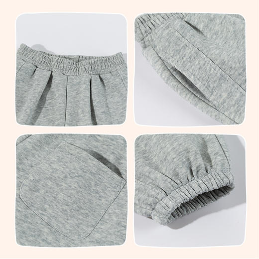 迪士尼（Disney）童装男童束脚长裤潮流帅气肤宽松运动灯笼休闲裤2026春季新款裤子ZD1FK006 商品图8