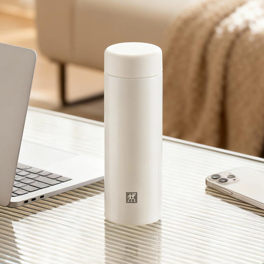 ZW-BP107 双立人 Enjoy系列真空保温茶滤杯480ml（白色） 商品图6