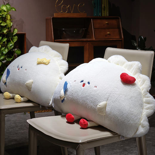 【品牌直发】加倍生活 兔毛饺子“饺”好运床头靠枕 商品图3