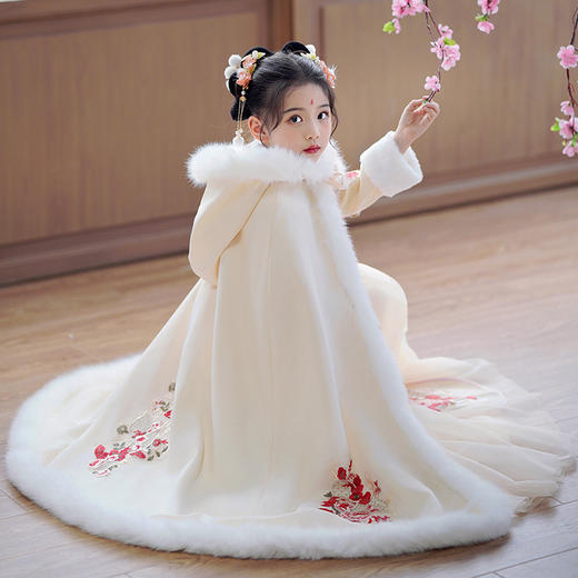 汉服女童冬款拜年服新年装古风唐装DY8932 商品图0