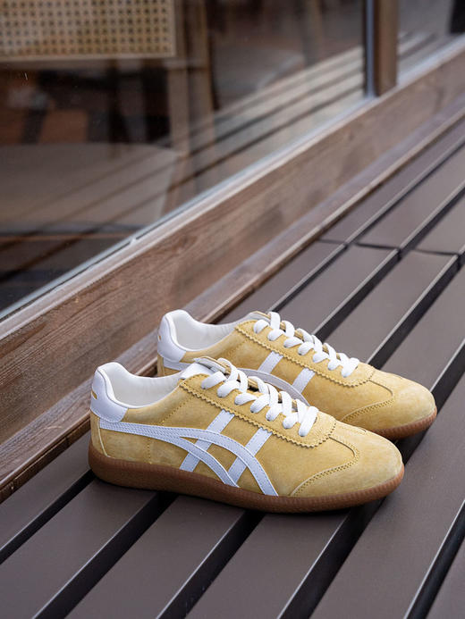 头层猪皮绒面复古德训鞋 橡胶大底 鞋垫头层牛皮  A-5691 商品图0