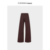 凯喜雅  暗红紫加绒直筒裤 商品缩略图1