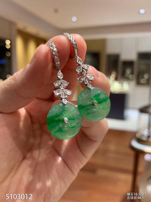 5103012，平安扣耳坠。具体价格微信咨询 商品图0
