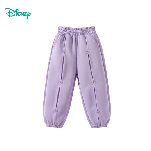 迪士尼（Disney）童装女童束脚长裤甜美梦幻刺绣蝴蝶卡通宽松休闲束脚裤2026春季新ZD1FK010 商品图6