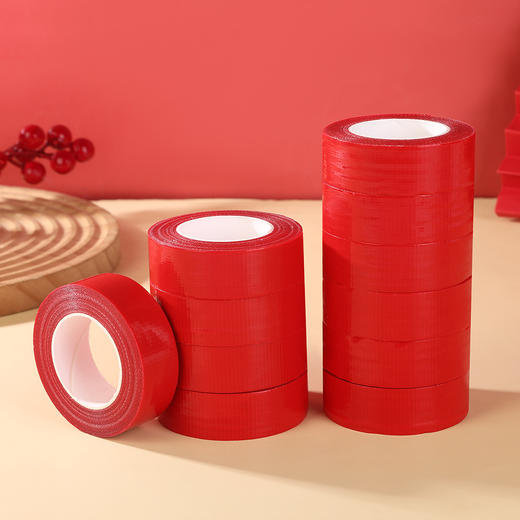 【粘贴牢固❗️撕下不留痕】新年春联胶带无痕双面胶网格布基专用不伤墙婚礼婚房布置布基胶带。jc 商品图0