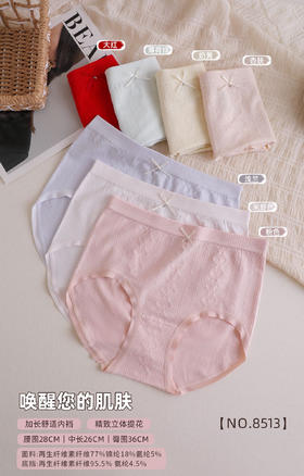 女士裸氨无缝高弹力舒适内裤8513