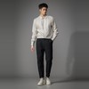 PINLI品立2026春季新款宽松尖领纯色亚麻休闲长袖衬衫打底衬衣男GD262113002 商品缩略图4