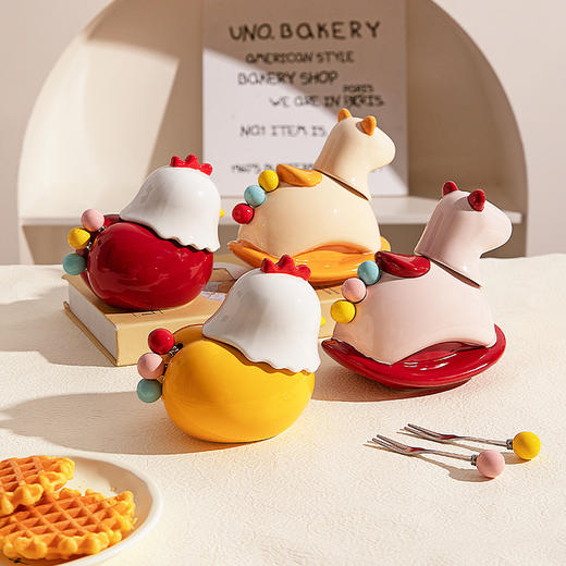 摩登主妇304不锈钢水果叉水果签牙签筒新年马年本命年礼物收纳罐 商品图0