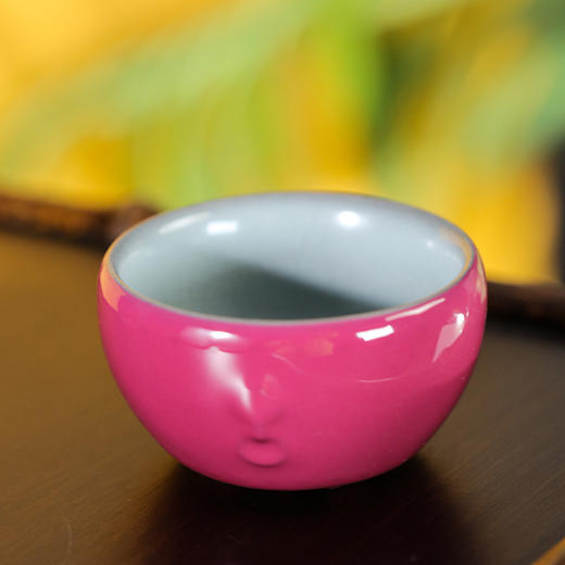 问鼎官窑南官大战鼓杯（胭脂红） 商品图4