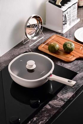 velosan温仑山·钛极不粘小方锅 ， 德国0涂层不粘锅，大火爆炒不糊，好用健康更耐用！【G】