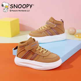 【史努比】儿童休闲鞋男女校园小白鞋高帮运动鞋27-38