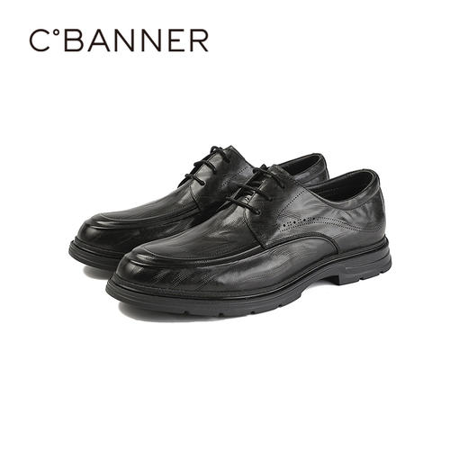 千百度2026春季男鞋经典的圆头设计包容性强商务正装A26162352 商品图6