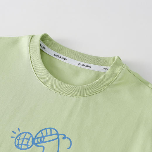 【10A抗菌】棉花堂26年春款线条动物弹弹童装T恤- FA61021 商品图9