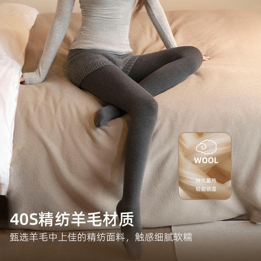靴下物直角袜跟不勒脚连裤袜女秋冬加绒打底裤 商品图1