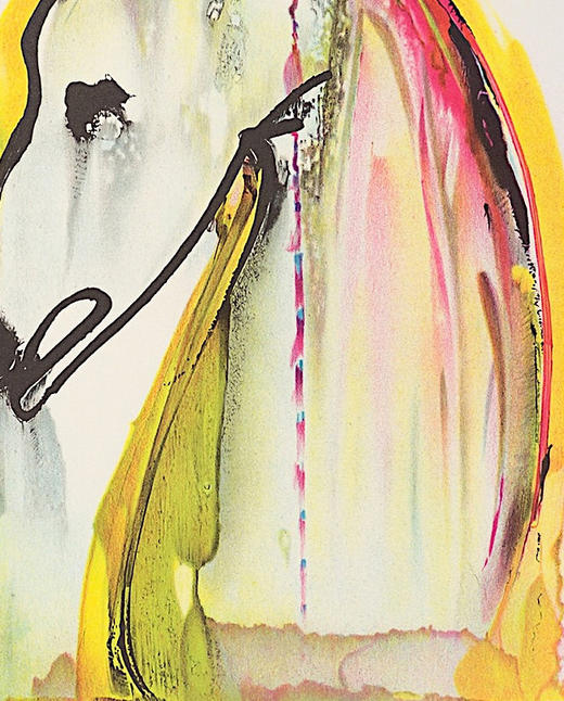 独角鹿西洋古董1983年代法国Armand & Georges Israel出版西班牙超现实主义大师萨尔瓦多·达利签名创作限量彩色石版画《马》 商品图5