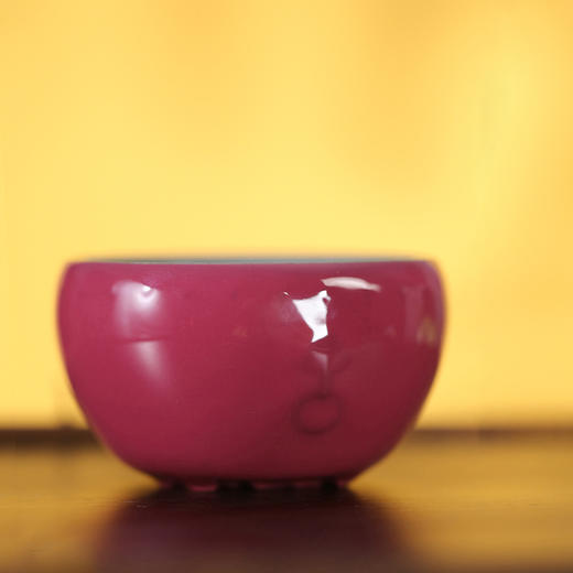 问鼎官窑南官招财进宝战鼓杯（胭脂红） 商品图1