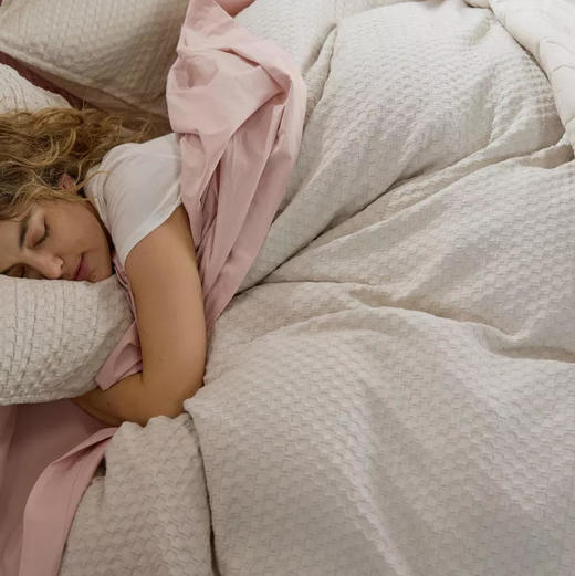 凯喜雅全棉蜂窝枕套2个装/被套+枕套三件套 商品图4