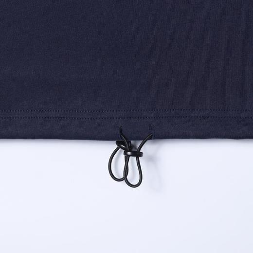 26WY26SDSA男士秋冬新款痞帅男装韩版拼接下摆松紧圆领长袖T恤百搭时尚 商品图3