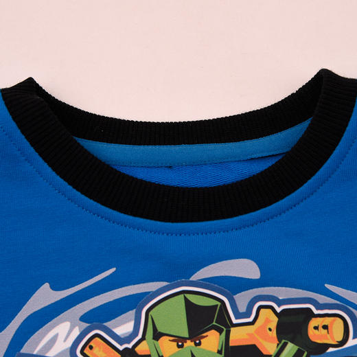 棉果果× LEGO男童春秋卫衣内搭纯棉小线圈圆领套头卫衣L112180226178 商品图1