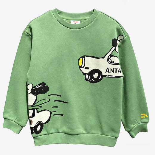 安踏儿童男童卫衣2026春季新款运动宽松长袖套头打底衫352619713 商品图1