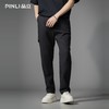 PINLI品立2026春季新款男士纯色百搭黑色直筒休闲长裤B262117025 商品缩略图0