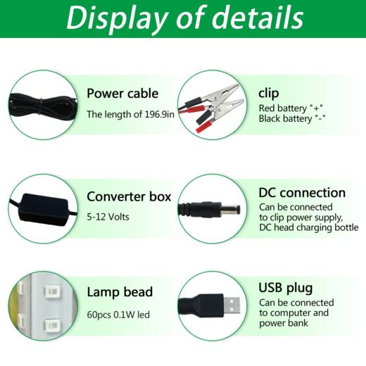 美国 LED水下诱鱼灯 水下潜水诱饵灯 6.5W 800流明 IP68防水 商品图3