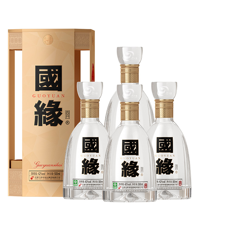 国缘 四开 52度 500ml*4瓶 整箱装