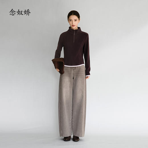 【商场同款】CNA5B55V “ 轻暖德绒衫” 假两件设计穿搭有层次 细腻贴服 温暖好穿 商品图6