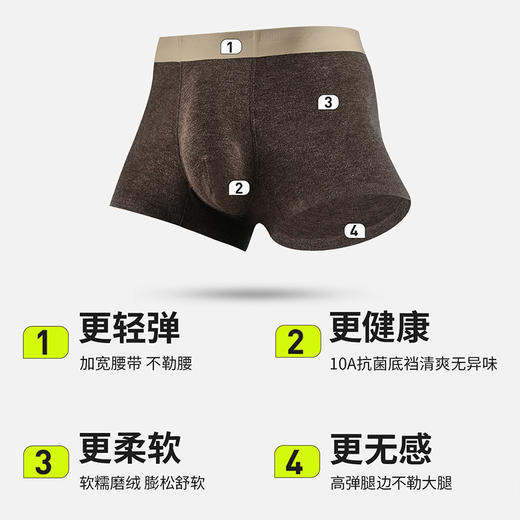 【樱姿娜】男士秋冬纯棉内裤-500 商品图5