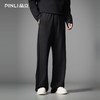 PINLI品立2026春季新款宽松直筒阔腿裤纯色百搭休闲长裤潮牌男士GD262117010 商品缩略图0