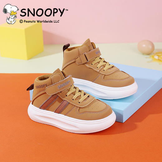【史努比】儿童休闲鞋男女校园小白鞋高帮运动鞋27-38 商品图6