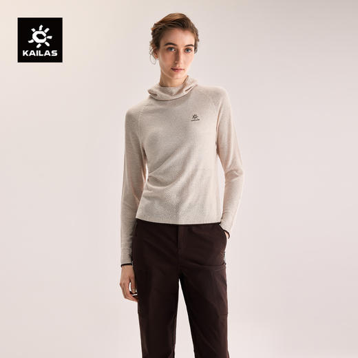 KAILAS凯乐石 XM1 女款连帽美丽诺羊毛T恤  KG2532297 商品图0