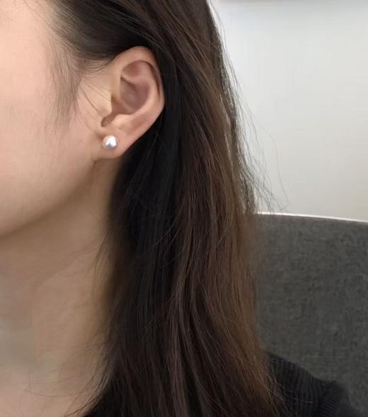 【私席真珠·新年盛宴】18k金镶AKOYA/南洋金珍珠耳针 7.5/11mm圆/椭圆 商品图4