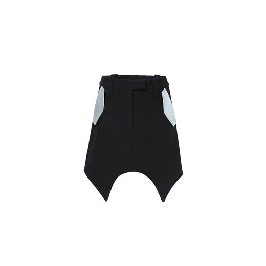 FTT FlyTheTruth 律政佳人 不规则A字半身裙女夏高腰显瘦PU皮短裙 商品图4