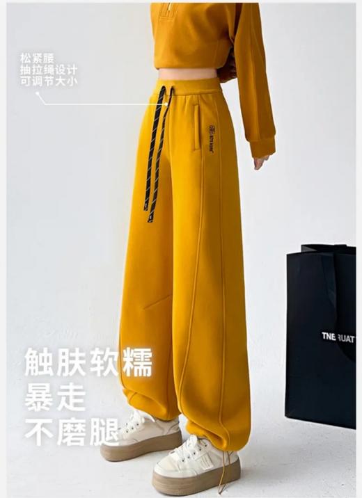 【YW】无忧购【鸿运当“红”】暖心新年鸿运裤重工刺绣加绒加厚弯刀裤2809（截单后5-7天发货） 商品图3