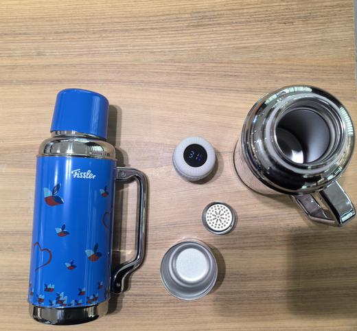 【春上新】【大白兔直播】10楼菲仕乐  比翼鸟不锈钢保温杯粉蓝2件套   吊牌价1280元  活动价399元 商品图3