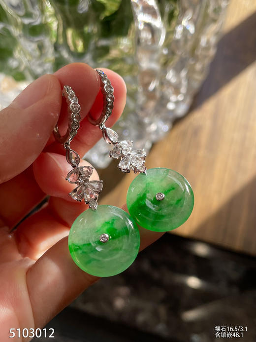 5103012，平安扣耳坠。具体价格微信咨询 商品图3