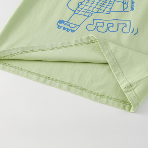 【10A抗菌】棉花堂26年春款线条动物弹弹童装T恤- FA61021 商品图8