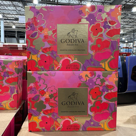 Godiva巧克力新品❤️新春彩色花🌸礼盒打折啦！📣Godiva美国直邮290元🉐Godiva 歌帝梵巧克力🍫礼盒装27块 商品图1