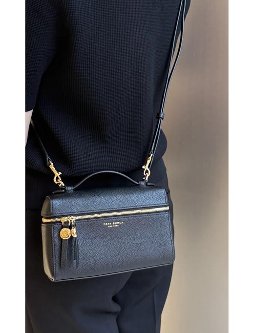 .独家，原单。山东威海代工流出！随便对比专柜，老钱风十足！！头层牛皮，TORY BURCH 汤丽柏琦ROMY 斜挎手提化妆盒子包女包 商品图2