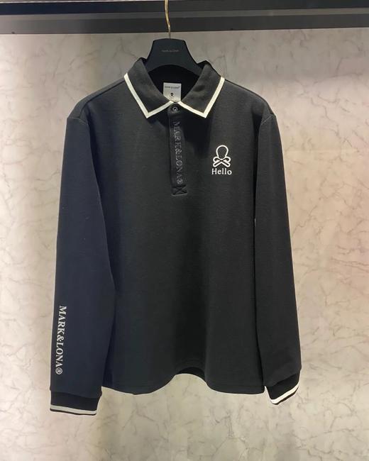 新款男款同款磨毛加厚长袖上衣来了！这种polo衫是最实穿的，不需要太花哨的设计，质感和细节到位了，随便一穿就很出众！！ 商品图0