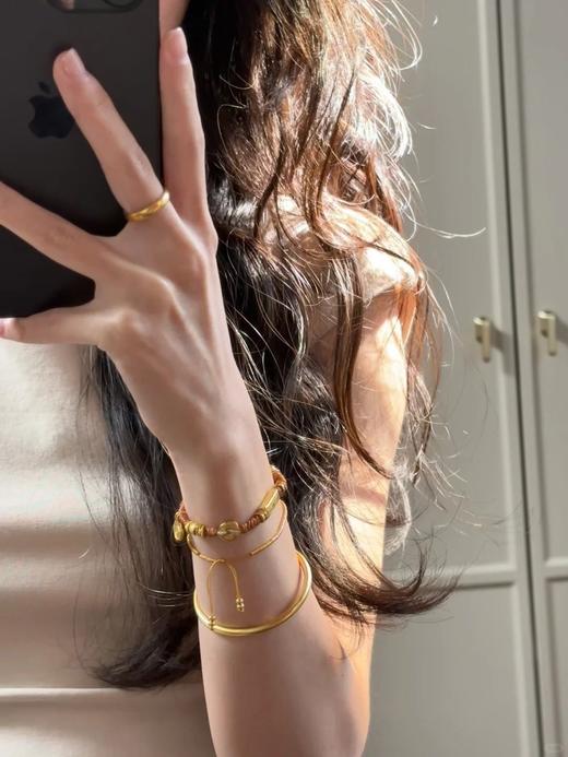 一店k （年度随便买 不心疼系列上新！）被追问800次的沙金首饰！不是黄金买不起，而是沙金更有性价比！永远为金灿灿的饰品心动！小预算拿捏千金感！金店在售同款 沙金系列手镯项链饰品 商品图7