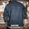马登工装美式复古牛仔底特律夹克水洗做旧短款休闲翻领外套男款春 商品缩略图3