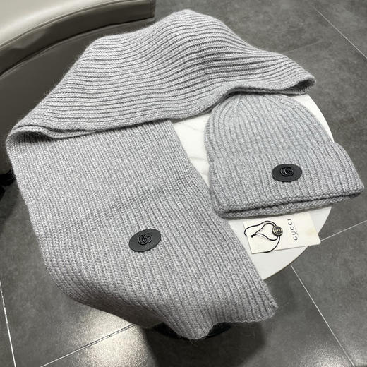 秋冬特惠💰330 古驰经典套装帽子！帽子➕围巾！羊绒兔绒品质！暖暖哒超级舒服～ 商品图5