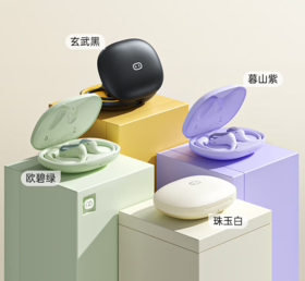 小度智能开放式蓝牙耳机S108 真无线AI助手导航翻译语音笔记文心大模型hifi挂耳式骨传导概念音乐耳机 小度智能蓝牙耳机S108