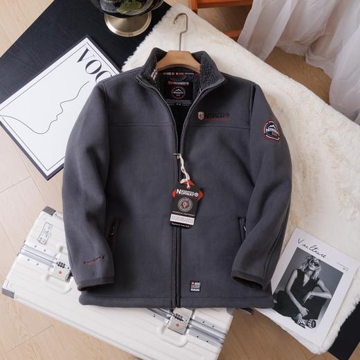 威冬季外贸出口单加厚保暖羊羔绒户外防寒立领抓绒夹克外套 商品图1