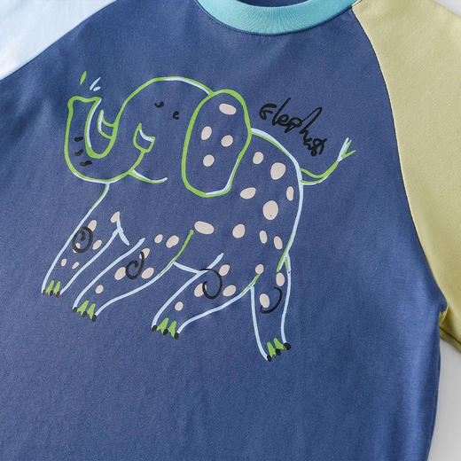 【10A抗菌纯棉】棉花堂涂鸦动物长袖童装T恤-FA61007 商品图9