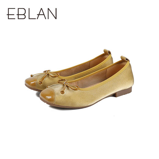 【上新】伊伴2026春季平底舒适芭蕾舞鞋法式优雅舒软便鞋B26118225 商品图3